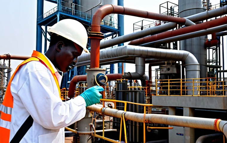 남수단과 중국 관계 - "Construction of a new road in Juba, South Sudan. Chinese construction workers in safety vests and l...